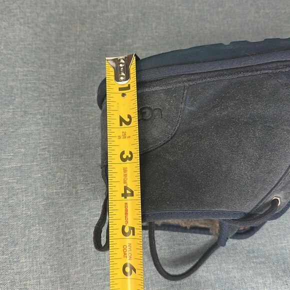 UGG Navy Blue Neumel Suede Chukka Boots Charcoal Sherpa Lined Size 10 - Picture 10 of 12